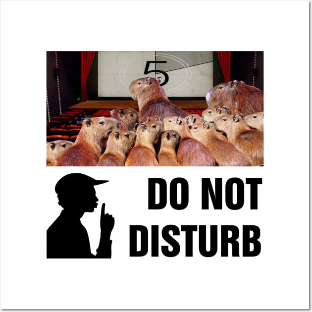 Do not disturb capybaras watching movie on cinema Wall Art by richercollections